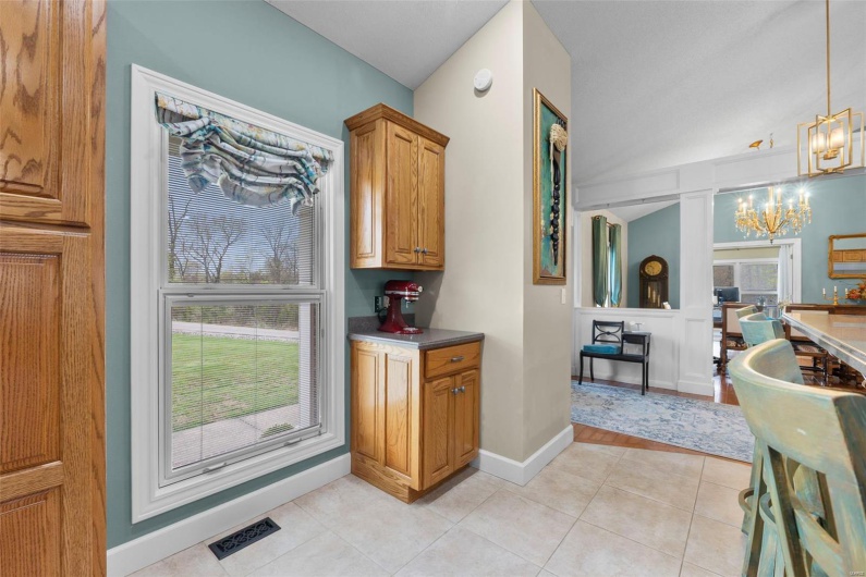 Kitchen Window Overlooking Front Yard