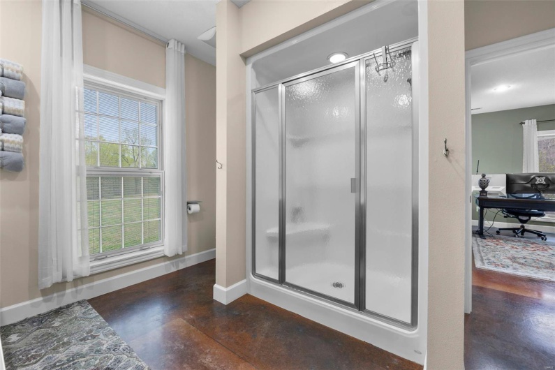 Lower Level Jack & Jill Bath with Walk-in Shower
