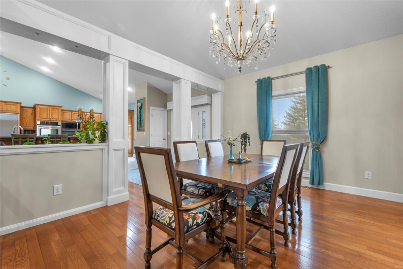Formal Dining Room Facing Front of Home
