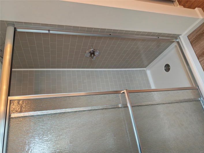 stand up walk-in shower