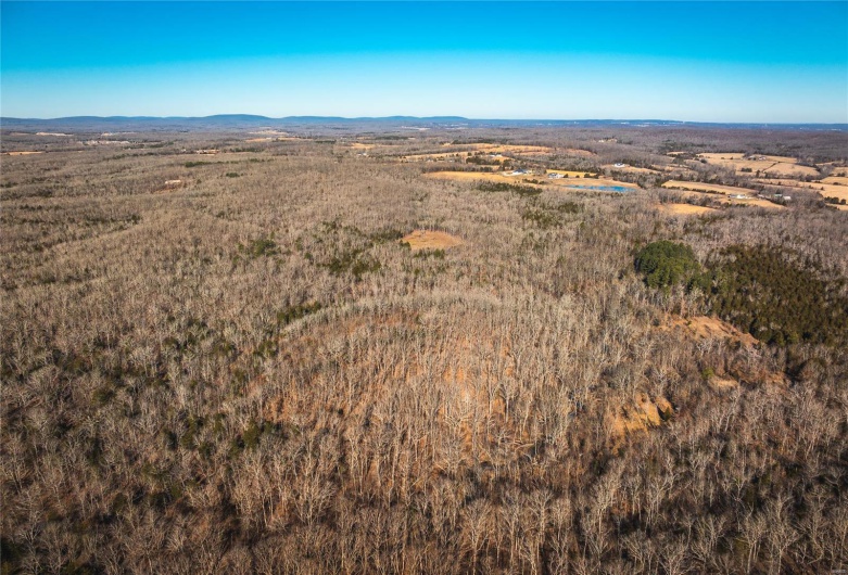 Aerial view featuring a mountain view
