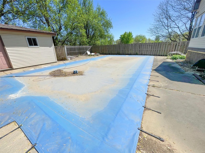 View of swimming pool featuring a fenced backyard
