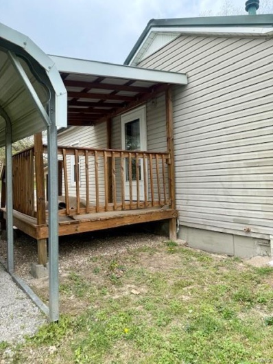 Side view of back deck.