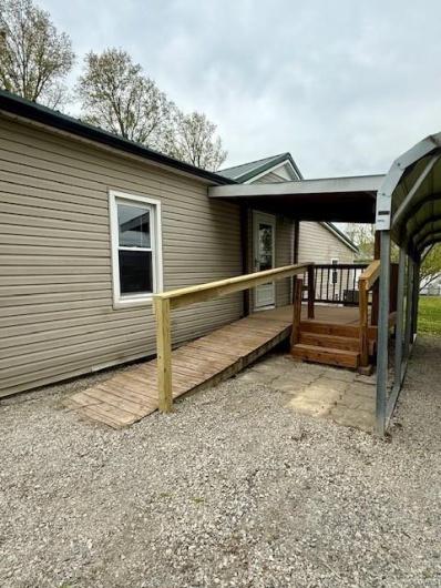 View of back deck.