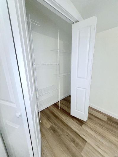 Primary bedroom closet.
