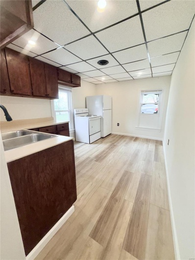 Kitchen view from doorway.