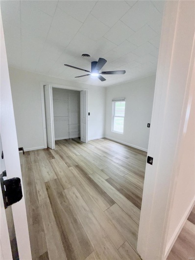 Second bedroom view from door way.