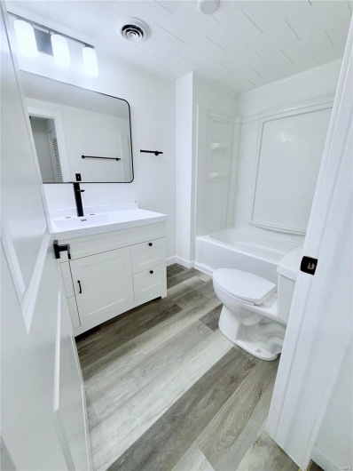 Bathroom view from doorway.