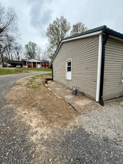 Side of house from back view.