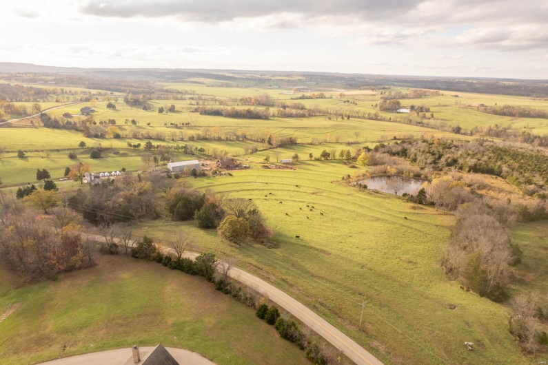 Bird's eye view featuring a water view and a rural view