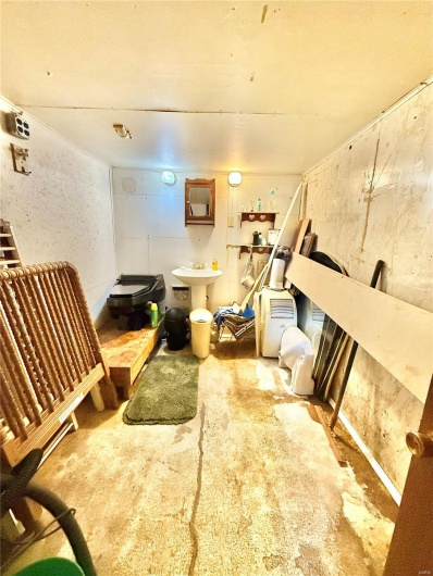 View of finished basement