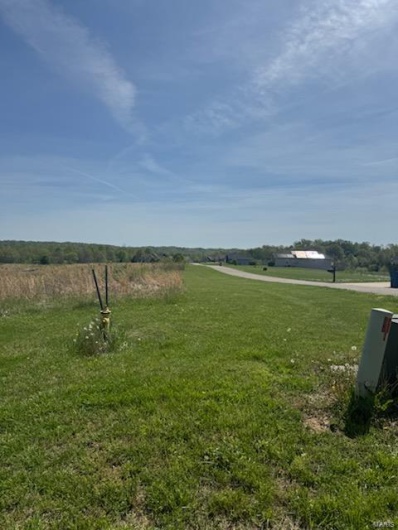 View of yard with a rural view