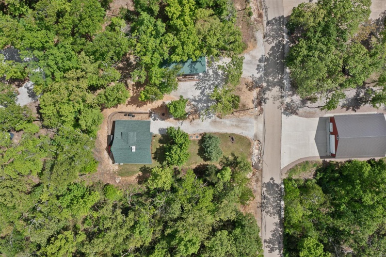 Aerial overview of property's location