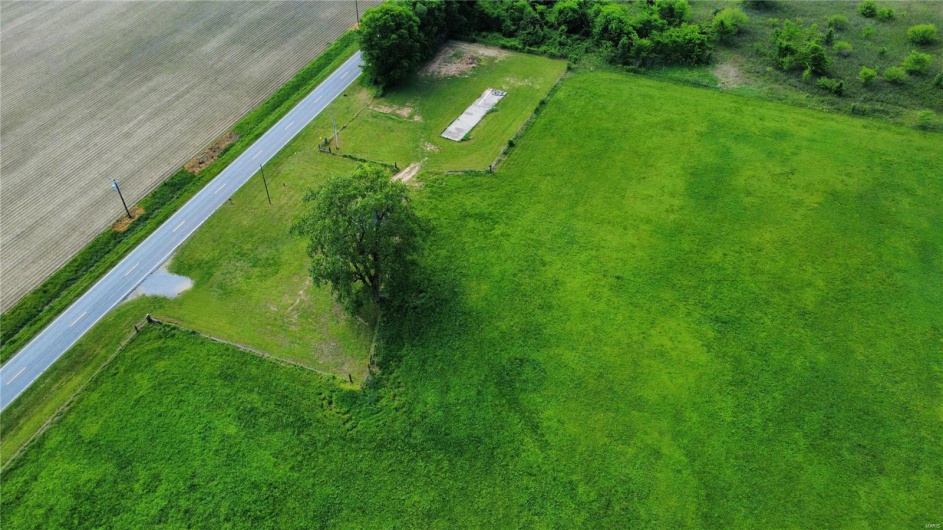 Bird's eye view featuring a rural view