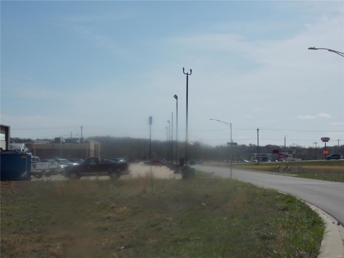View of road with street lights