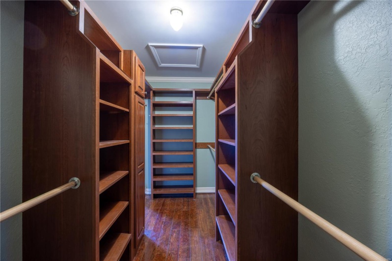Primary closet