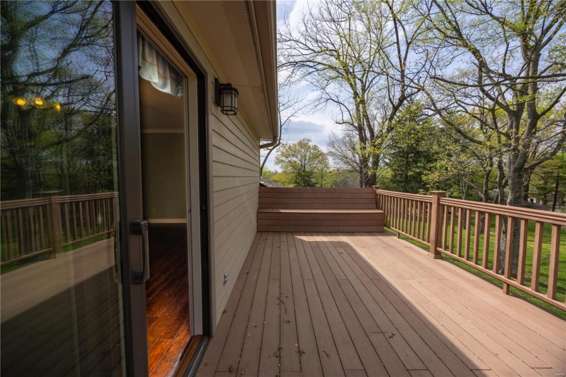 Private balcony for primary suite