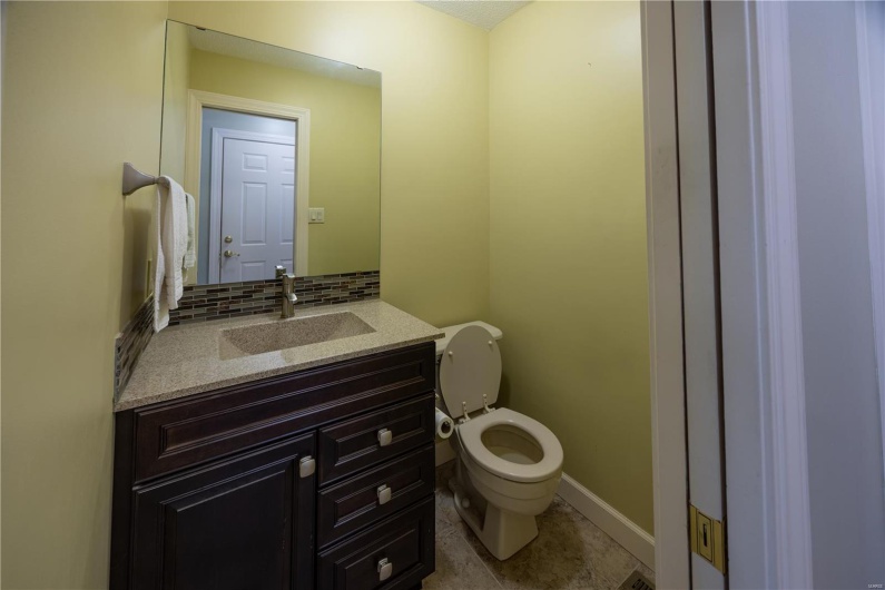 Main level half bath
