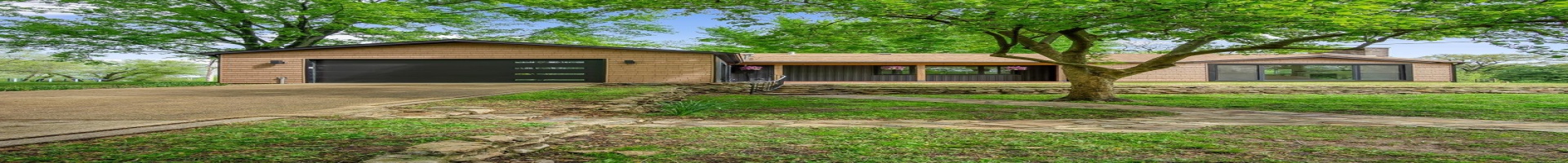 Residential For Sale Ranch-style home with a chimney, a front lawn, concrete driveway, and an attached garage