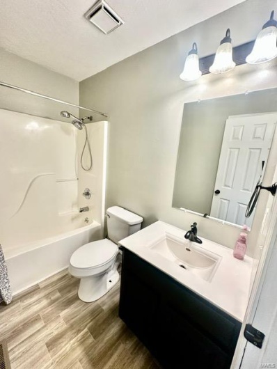 Full Bath, main level of home.