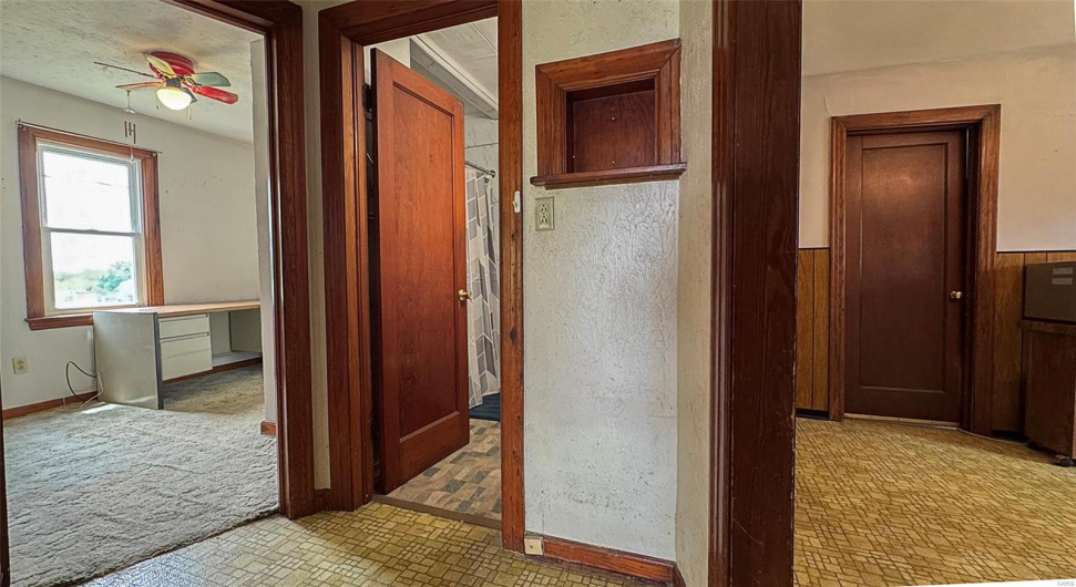 Hallway coming from living room