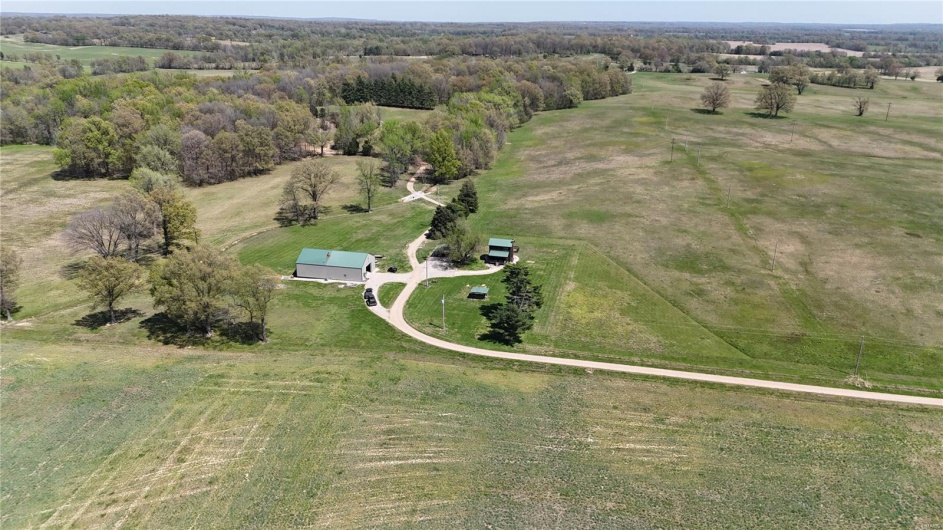 Aerial view featuring a rural view