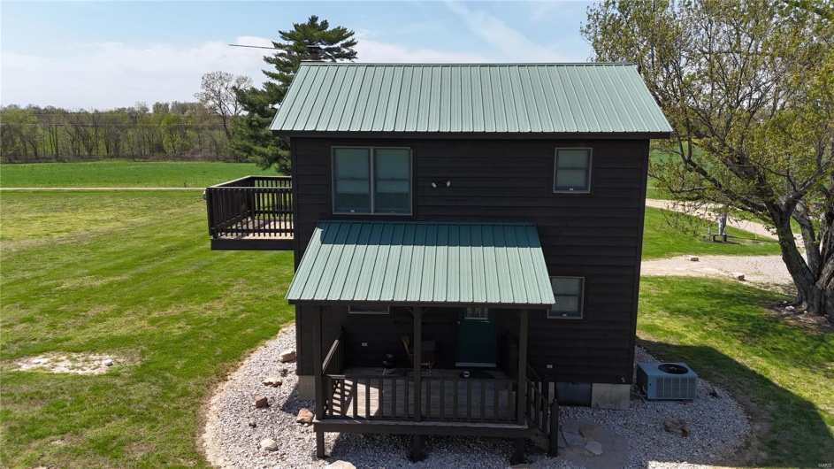View of outbuilding with central AC