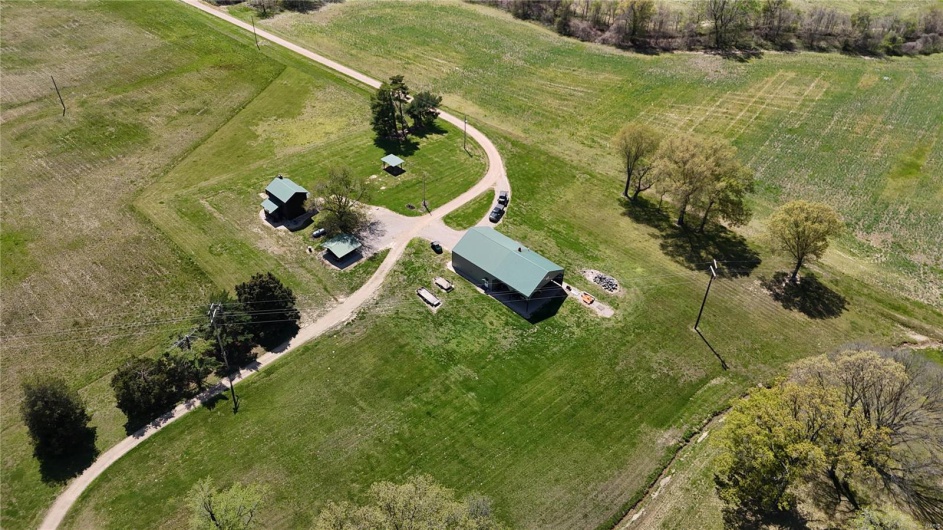 Drone / aerial view featuring a rural view