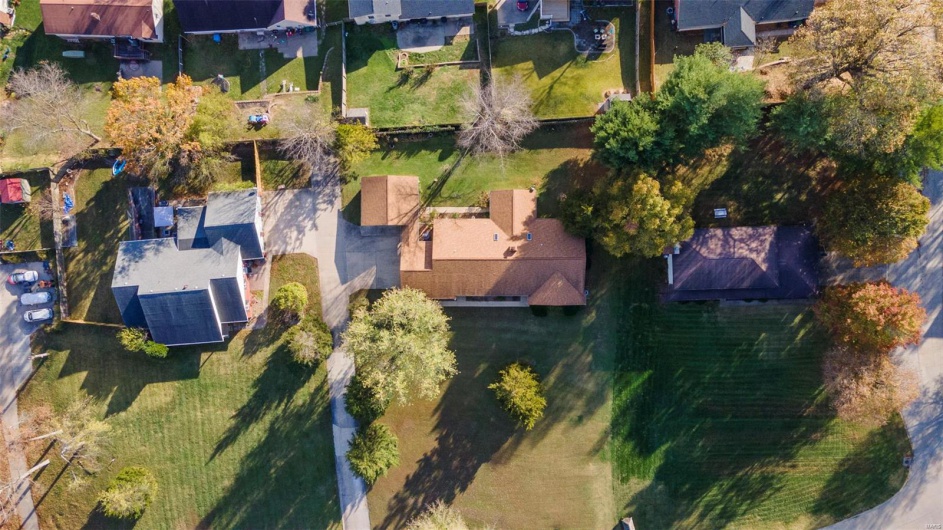Aerial view of property