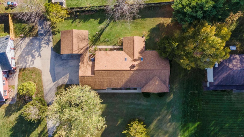Aerial view of property