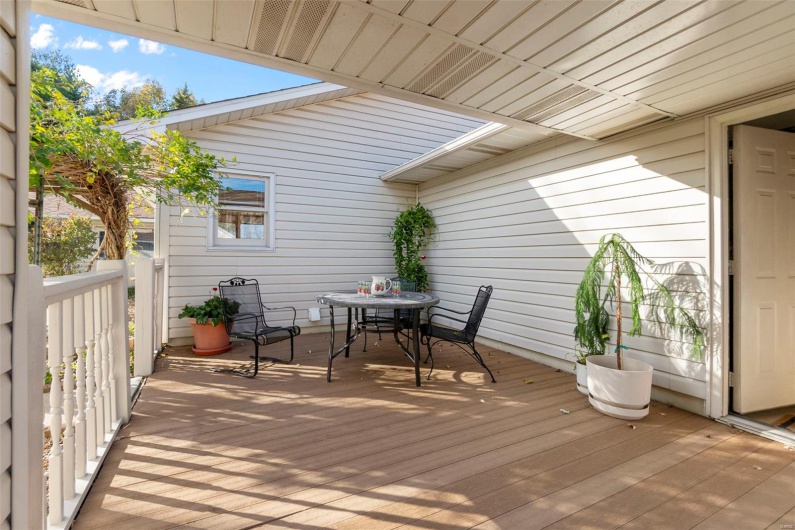 Enjoy the serene and private terrace