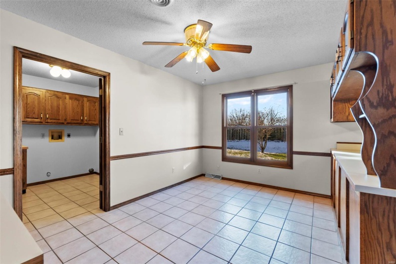Spacious breakfast room with tons of natural light