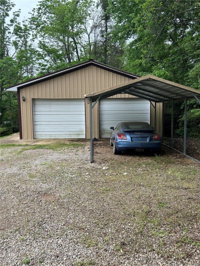 Garage with a detached garage