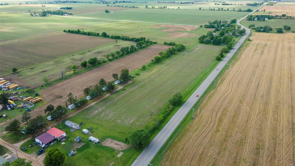Bird's eye view featuring a rural view