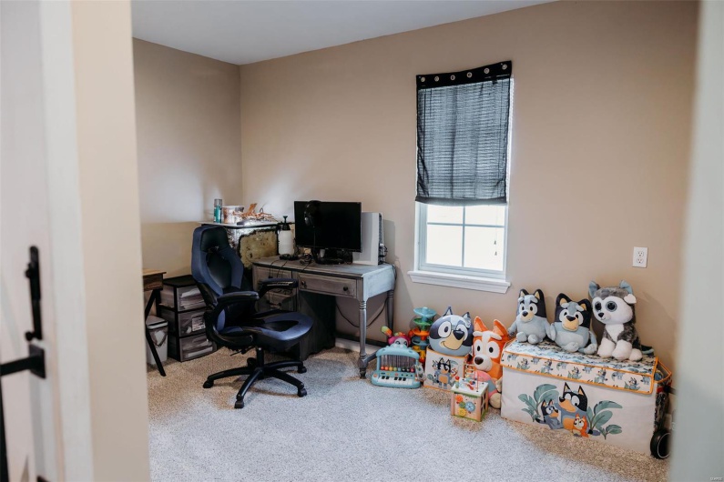 View of carpeted office space