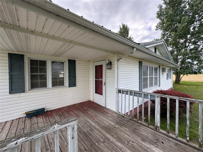 Front door and deck