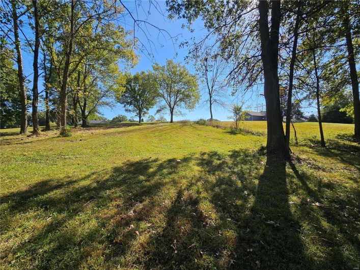 View of yard with a rural view