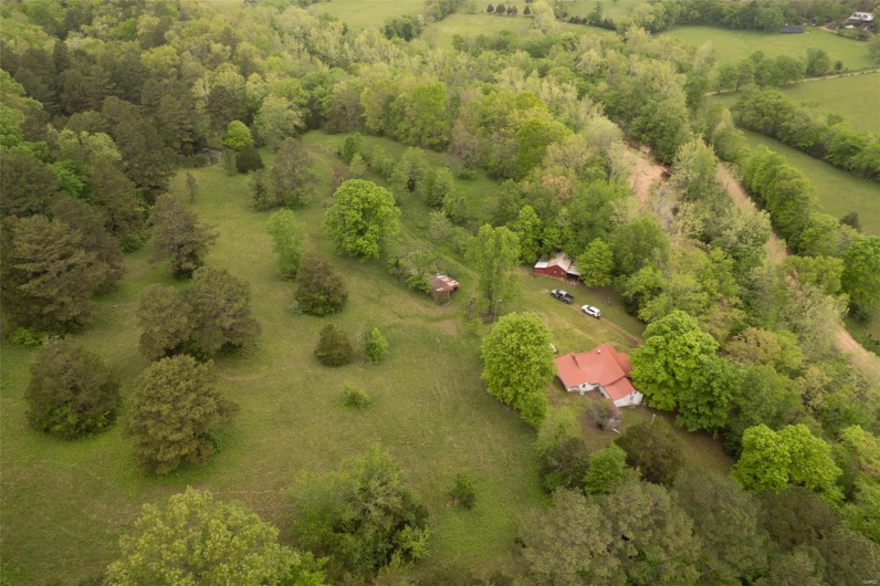 Drone / aerial view featuring a rural view