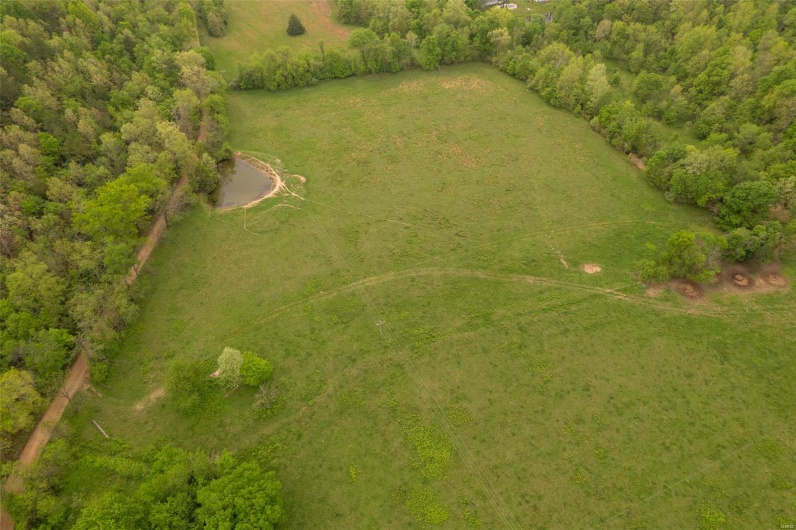 Bird's eye view with a rural view