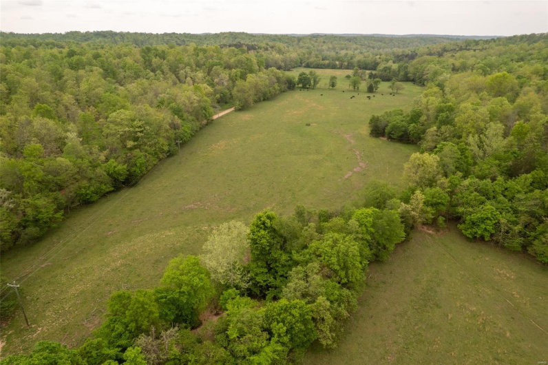 Aerial view with a rural view and a view of trees