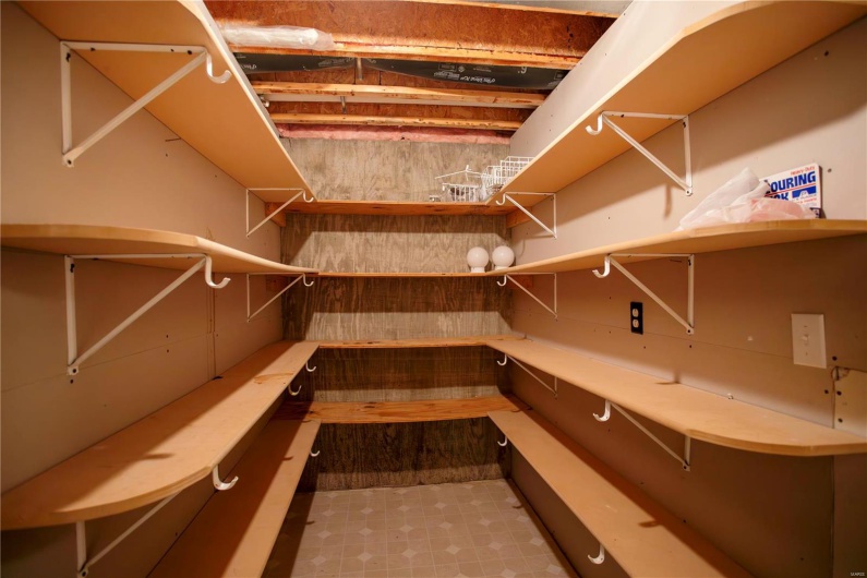 View of storage room