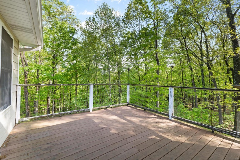 Deck with a forest view