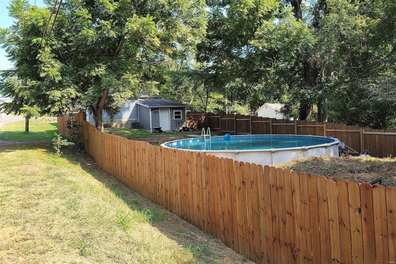 Wood Privacy Fence in backyard for privacy