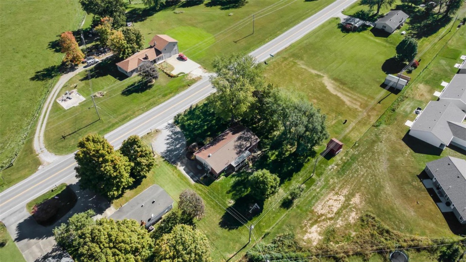 Birds eye view of property