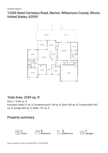 13206 Reed Cemetery Road, Marion, Illinois 62959, 4 Bedrooms Bedrooms, 0 ,2 BathroomsBathrooms,Residential,For Sale,Reed Cemetery,0,RMAQC4266035
