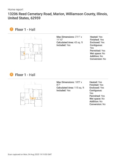 13206 Reed Cemetery Road, Marion, Illinois 62959, 4 Bedrooms Bedrooms, 0 ,2 BathroomsBathrooms,Residential,For Sale,Reed Cemetery,0,RMAQC4266035
