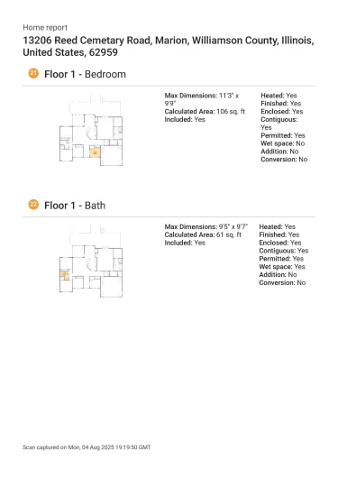 13206 Reed Cemetery Road, Marion, Illinois 62959, 4 Bedrooms Bedrooms, 0 ,2 BathroomsBathrooms,Residential,For Sale,Reed Cemetery,0,RMAQC4266035
