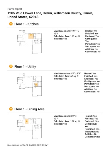 1205 WILDFLOWER Lane, Herrin, Illinois 62948, 4 Bedrooms Bedrooms, 0 ,2 BathroomsBathrooms,Residential,For Sale,WILDFLOWER,0,RMAQC4267693